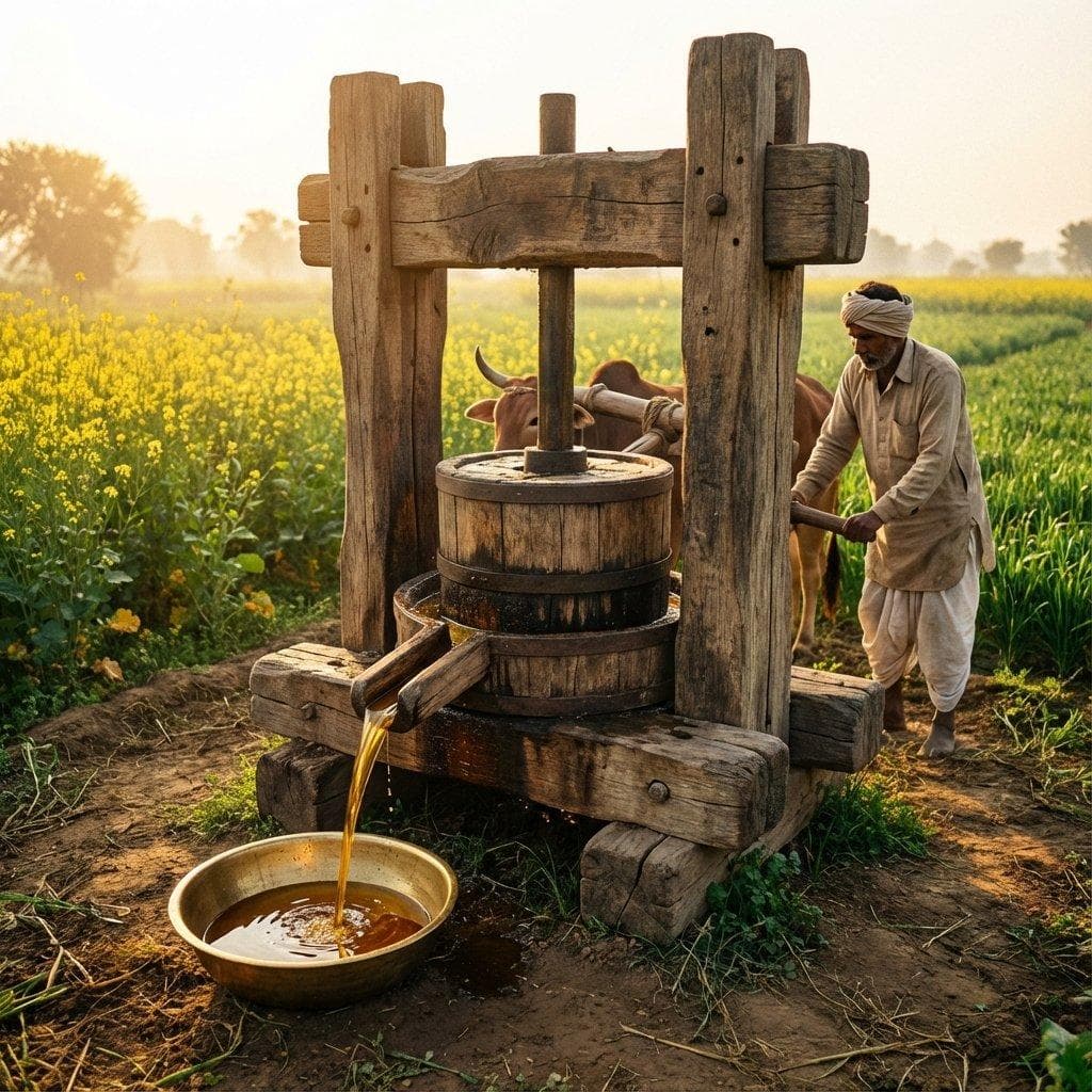 Farmer sourcing groundnuts for Samar Singtel in Gujarat