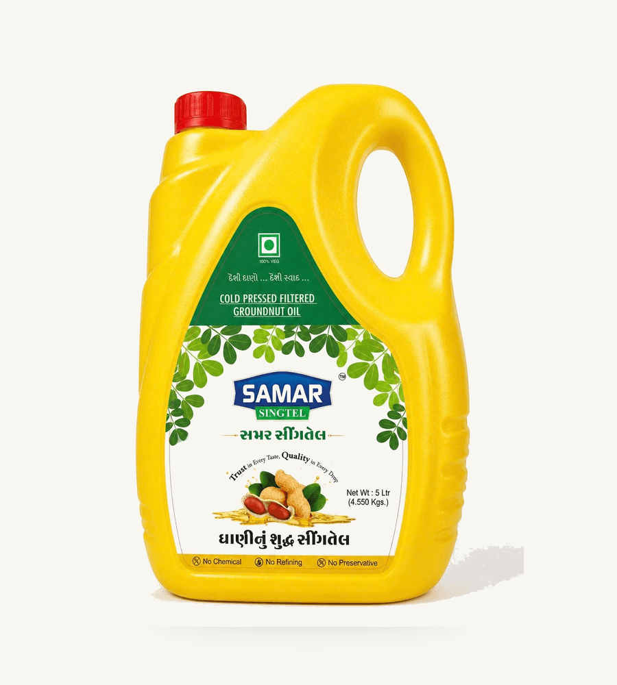 Samar Singtel 5 Litre groundnut oil bottle